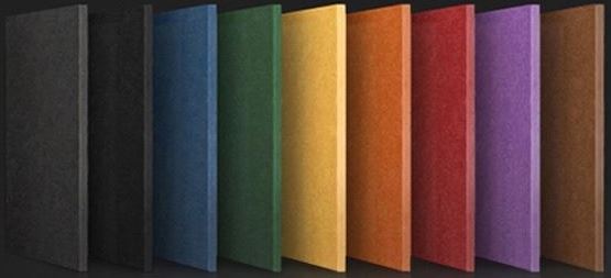 Här är en bild på genomfärgad mdf i olika kulörer